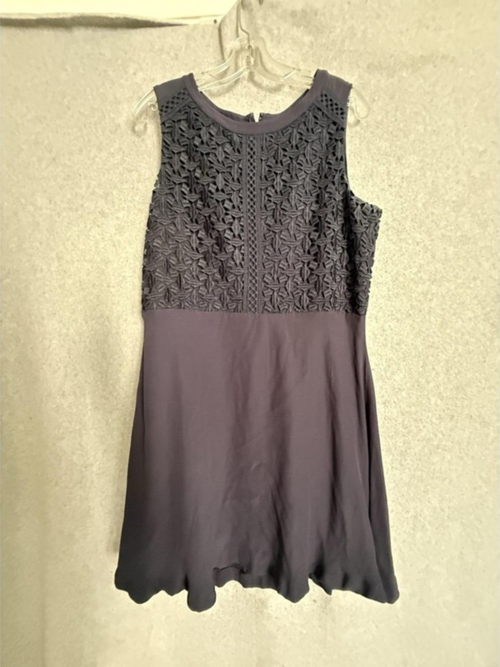 Sleeveless Textured A-Line Midi Dress in Deep Plum